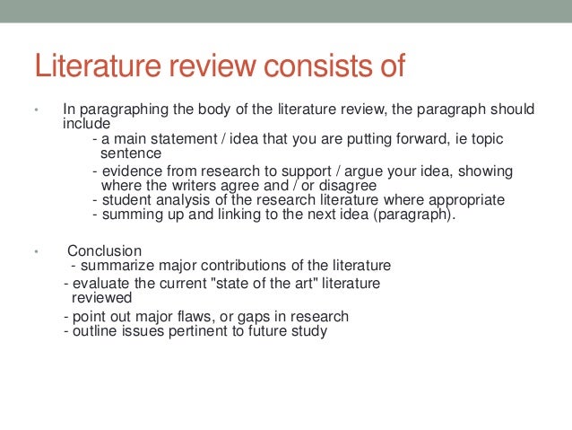 how to write introduction in literature review